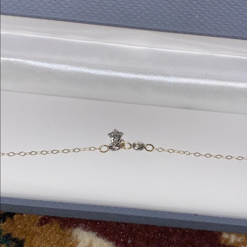 14kt  gold anklet - Picture 7 of 7